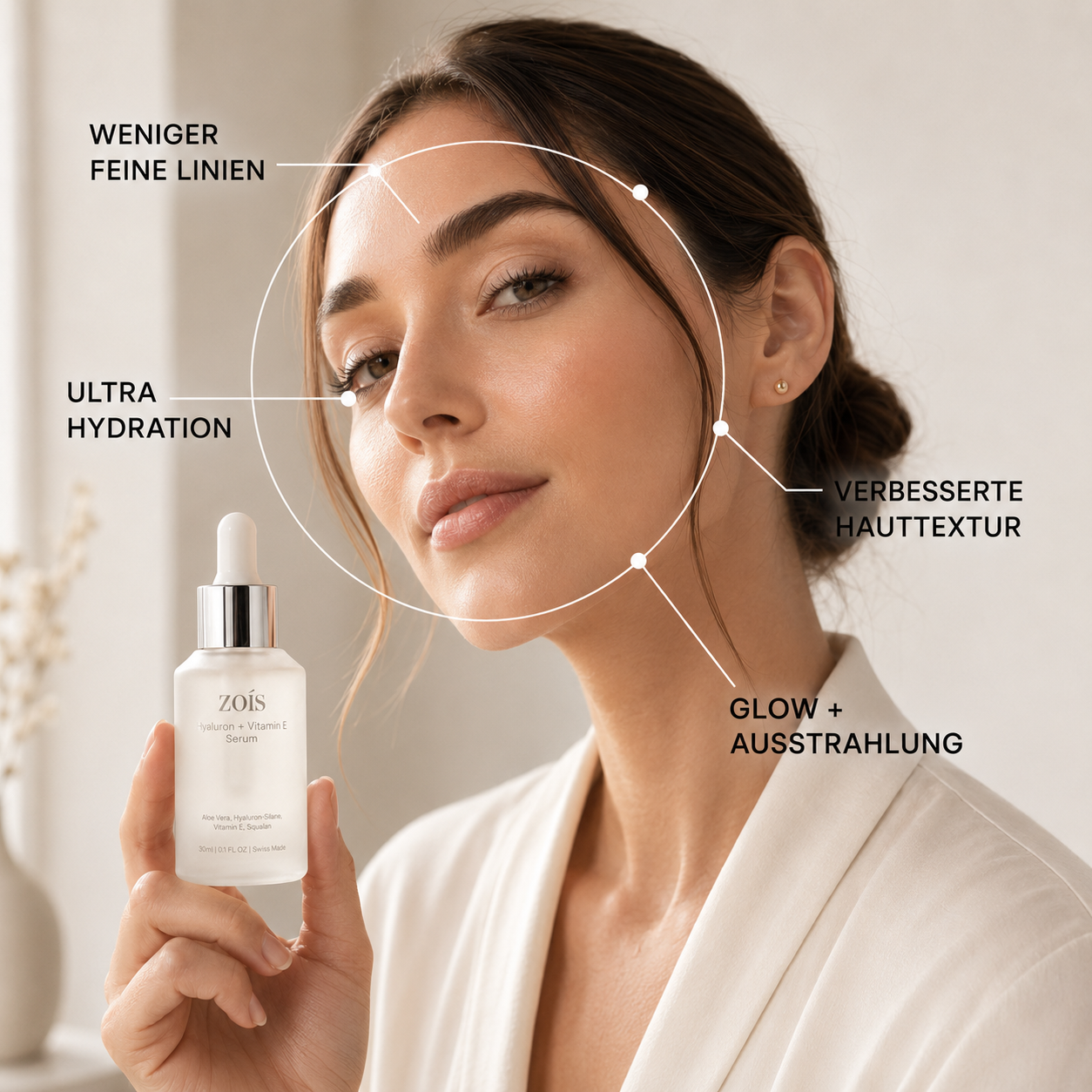 Zois Bloom - Hyaluron + Vitamin E Serum (Women)