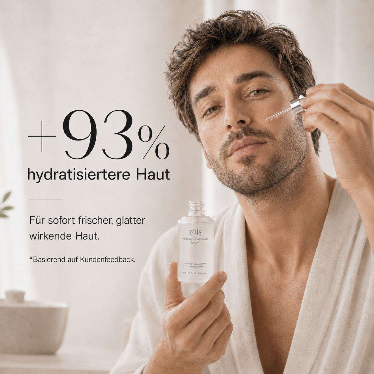 Zois Titan - Hyaluron + Vitamin E Serum (Men)